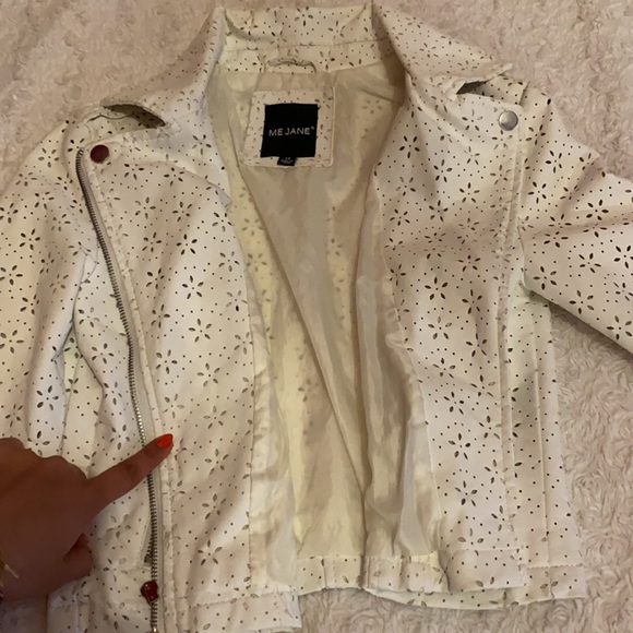 ✨ME JANE leather white jacket - Picture 7 of 11